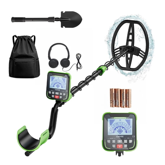 Metal Detector for Adults & Kids, Waterproof Metal Detectors with High Accuracy 11" Search Coil, All Metal & Disc Modes for Gold Detector