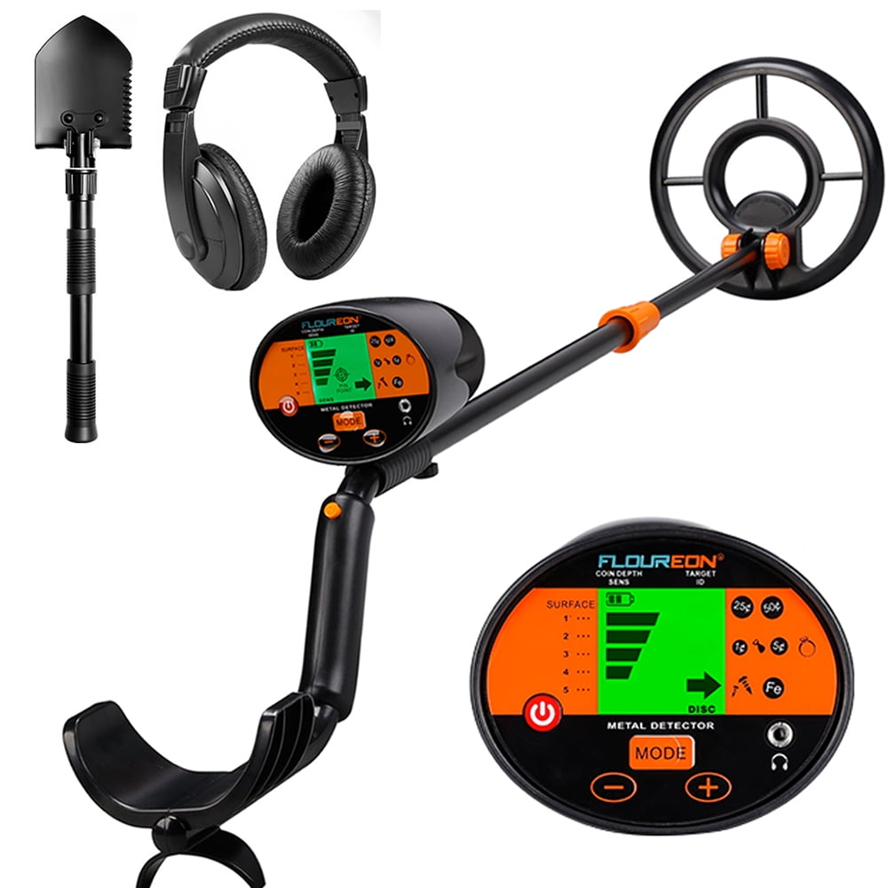 Metal Detector for kids, Floureon Waterproof Metal Dector High Accuracy Professional Handheld Detector with DISC, All-Metal & Pinpointer Modes, Gold Hunter Digger for Adults Beginners