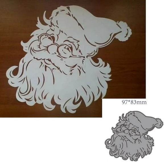 Metal Die Cuts, Christmas Dies Santa Claus Cutting Die Cuts for DIY Scrapbooking Album Decorative Card Making Craft