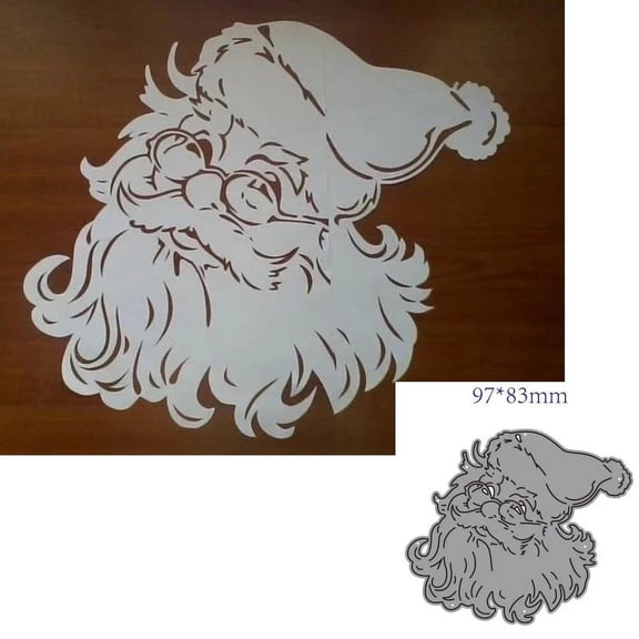 Metal Die Cuts, Christmas Dies Santa Claus Cutting Die Cuts for DIY Scrapbooking Album Decorative Card Making Craft