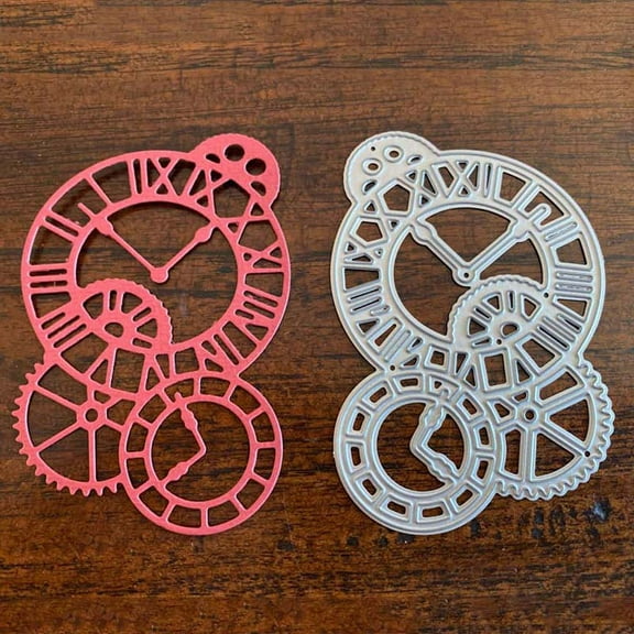 Metal Die Cuts, Clock Time Axis Cutting Dies Stencils for DIY Scrapbooking Album Decorative Card Paper Craft