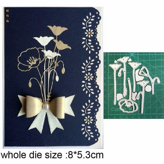 Metal Die Cuts, Flower Cutting Dies for DIY Scrapbooking Album Decorative Embossing Paper Card Making Craft Die Cut