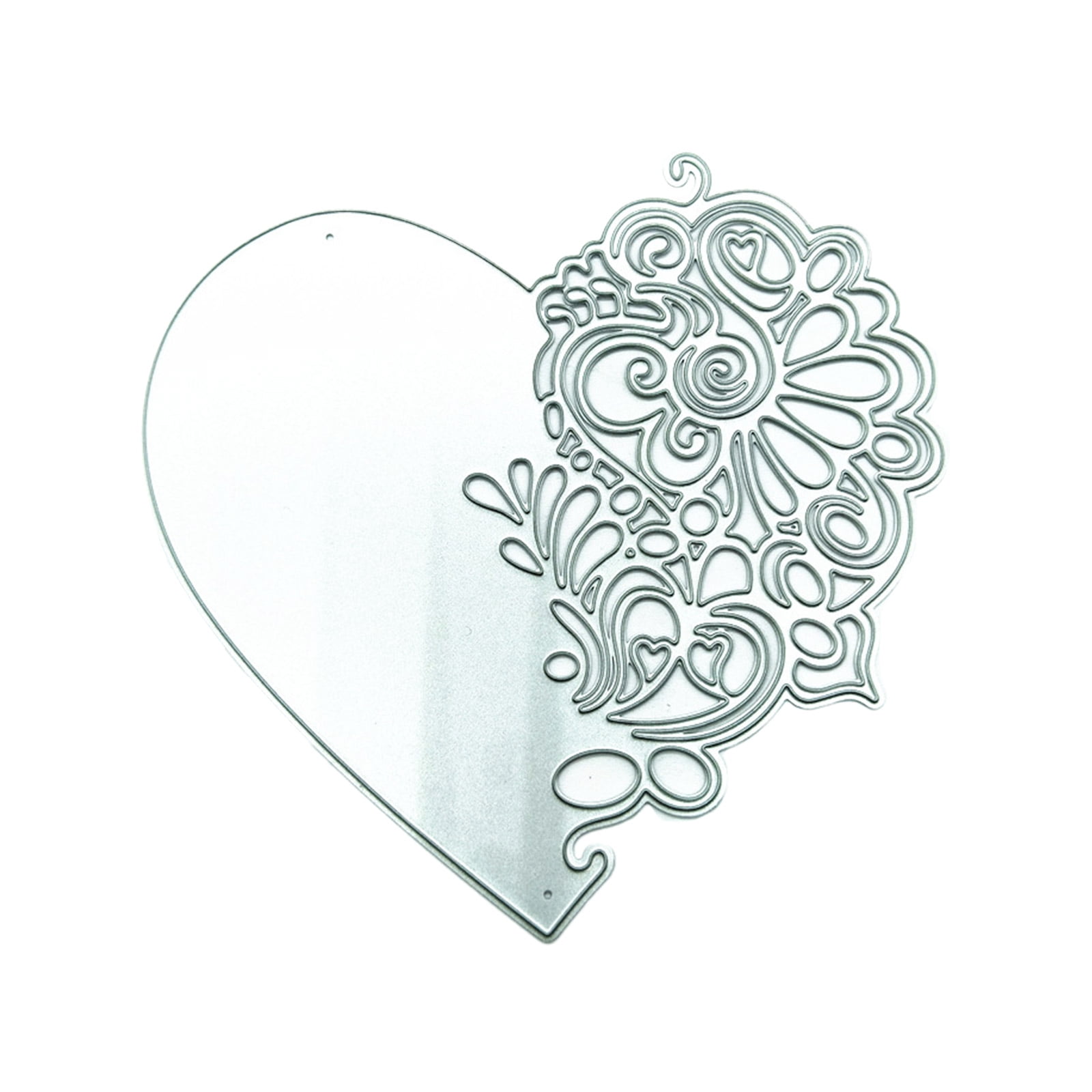 Metal Die Cuts Heart Lace Embossing Stencil Cutting Dies for Card ...