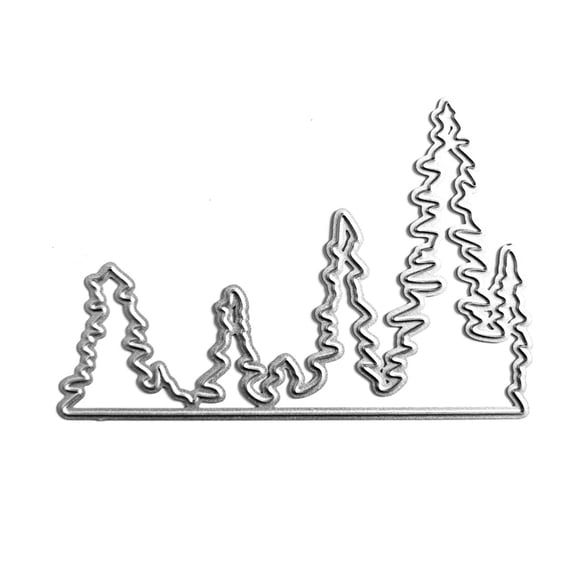 Metal Die Cuts Pine Tree Cutting Dies Stencils DIY Template for Scrapbooking