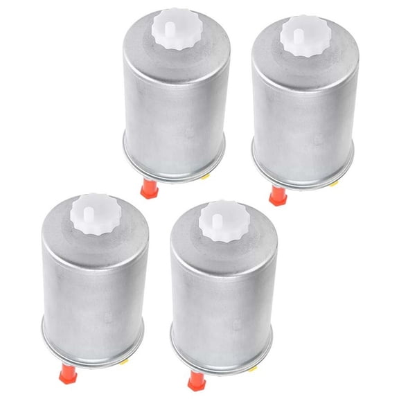 Metal Diesel Fuel Filter 4-Pack For Ssangyong Actyon Kyron Rexton Rodius and Kia Pregio, Replaces HDF924E J1330405 N6508 PS9451, 4-Pack