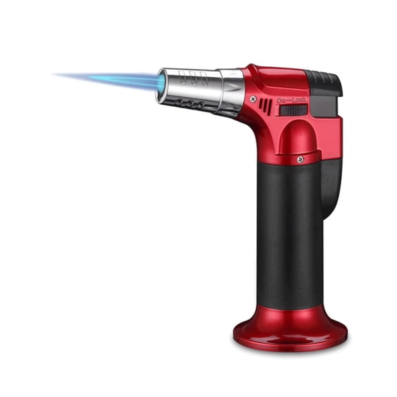Windproof Flame Repeatedly refillable with fire Lock Adjustable Size Torch Lighter,Outdoor Candle Hiking (Butane not Included）