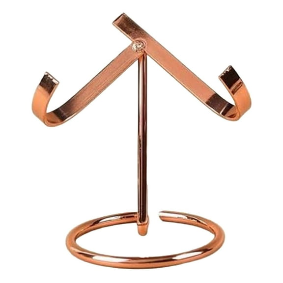 Metal Display Easel Stand for Heart Stones, Rocks, Minerals, Small Collectibles, Home Decor or Gift Showcase, Sturdy and Adjustable Holder, Red, By PRYESS