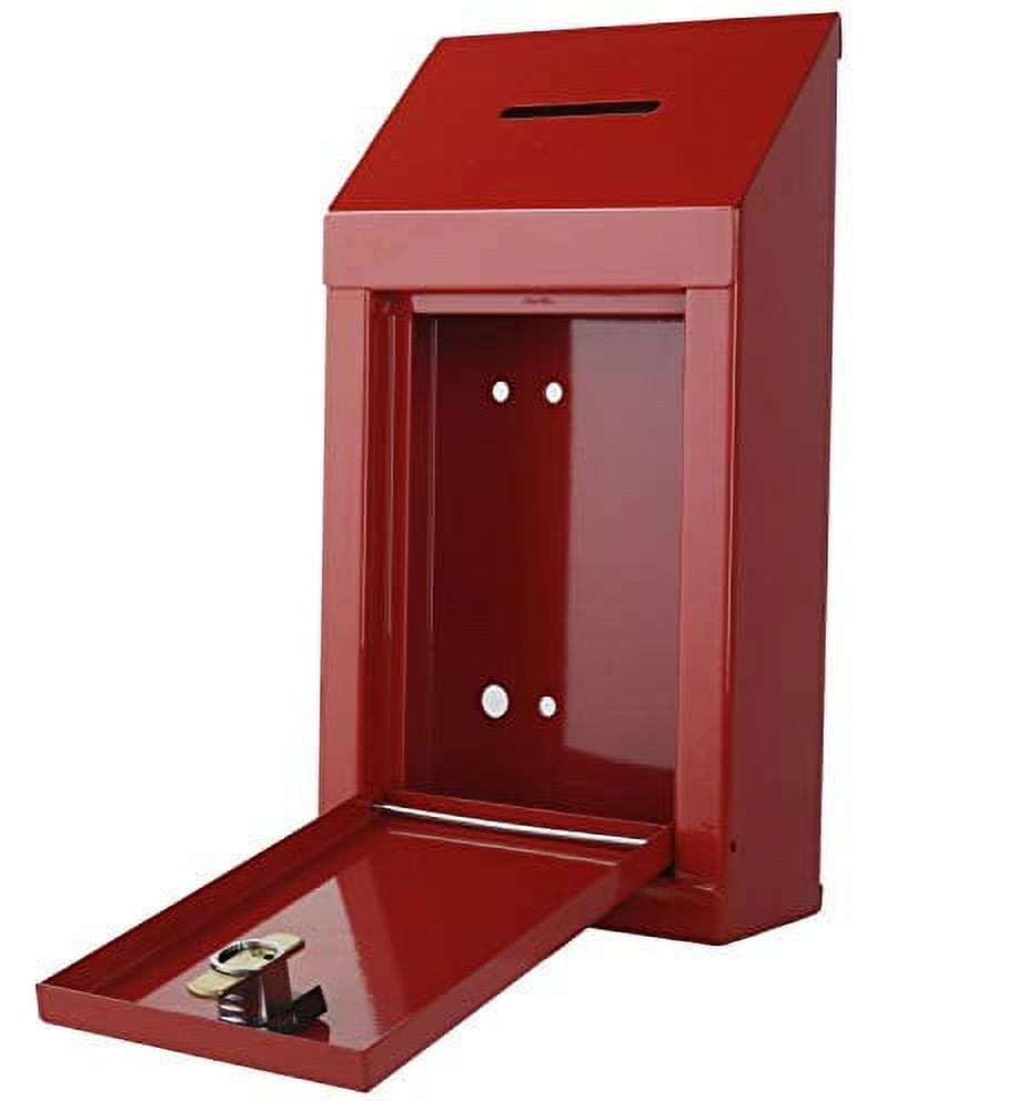 Metal Donation Box & Collection Box Office Suggestion Box Secure Box