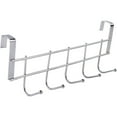 thumbnail image 1 of Over Door Hooks Rack, 5 Hook Over Door Hanger, Over Door Hooks, No Drilling Metal Over Door Hanger for Kitchen, Bedroom, Bathroom, 1 of 8