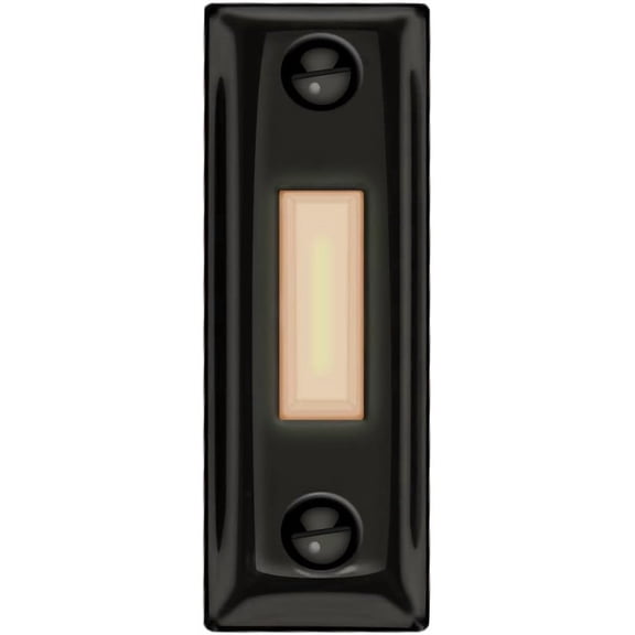 Metal Doorbell Button With LED lighted Push Switch (black)