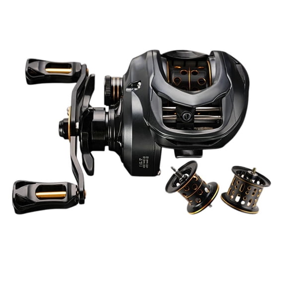 Metal Double Line Cup Lure Fishing Reel Ultra Light Drag Sound Double Line Cup Fishing Reel Casting B