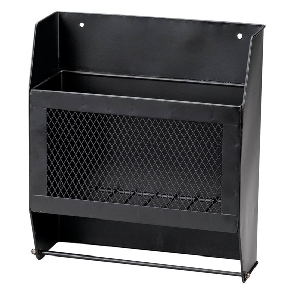 Metal Double Toilet Paper Holder with Organizer