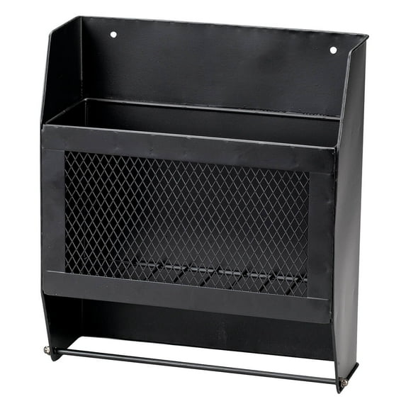 Metal Double Toilet Paper Holder with Organizer