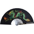 thumbnail image 1 of Metal Dragon Fighting Fan - Black, 1 of 1