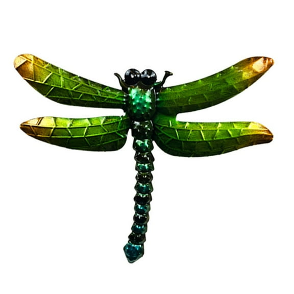 Metal Dragonfly Wall Hanging Decoration Indoor And Outdoor Courtyard Garden Fence Iron Art Pendant Home Hanging Decoration Craft