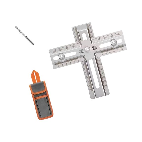 Metal Drawer Handle Template Tool Stainless Steel Drawer Handle Locator For Woodworking Settings Cabinets Hardware Jigs