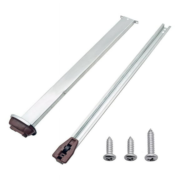 Metal Drawer Slide Replacement for Various Dressers and Nightstands, Drawer Track and Rail Kit with Metal Support Plate