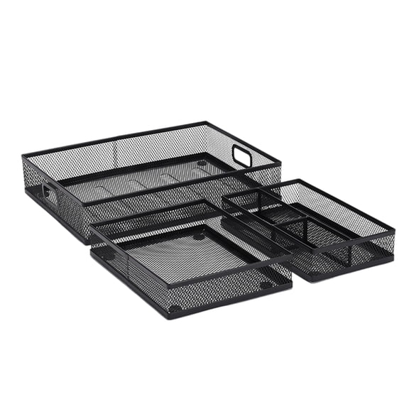 Metal Drawer Storage Box Office Home Desktop Organization Accessory