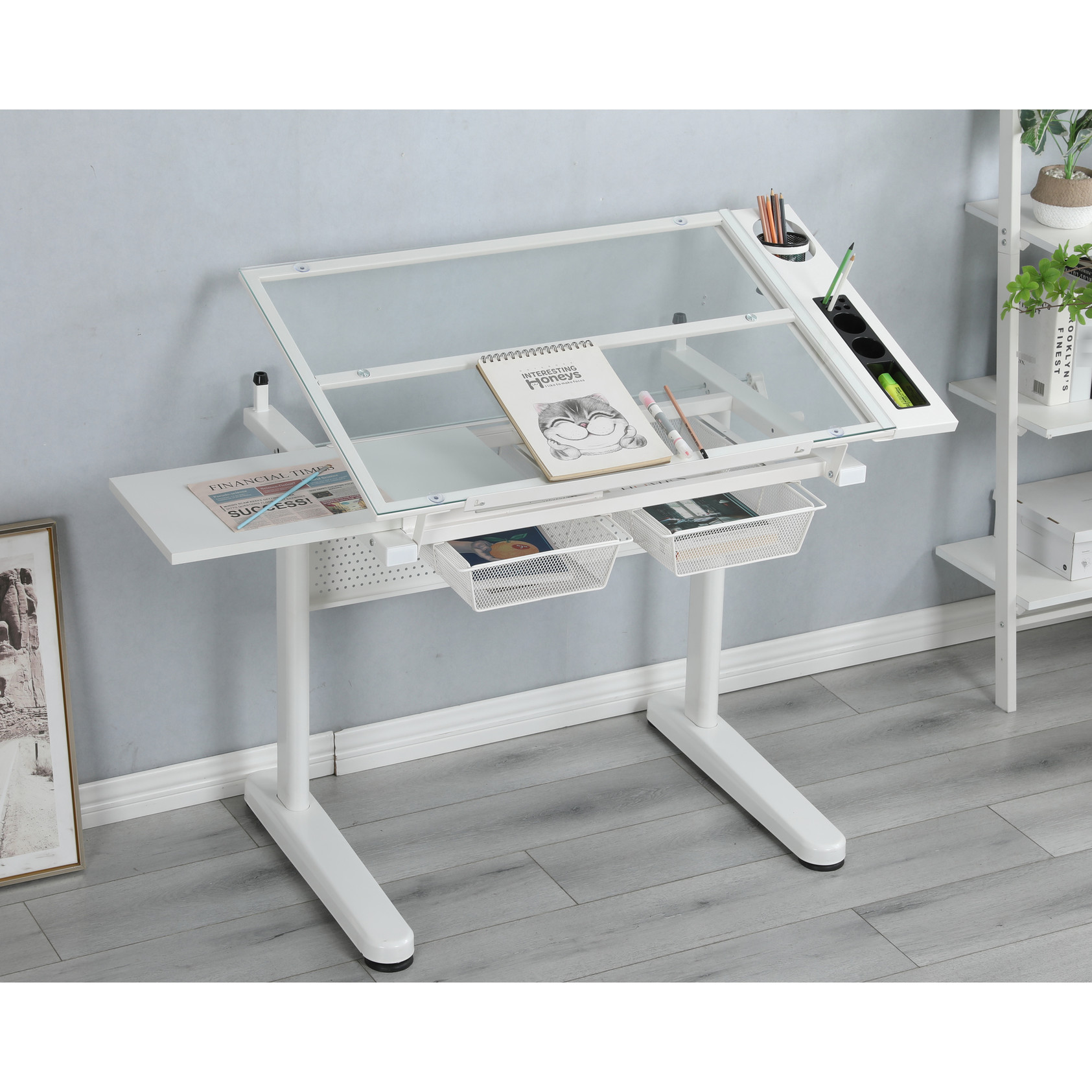 Metal Drawers Included | Perfect for Drafting and Design Tasks ...