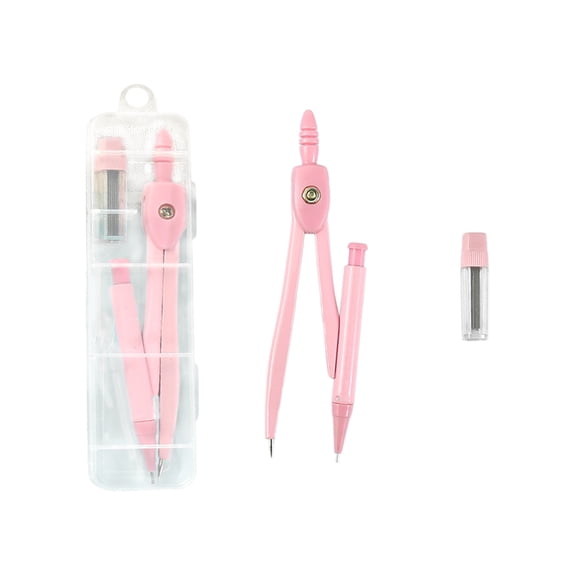 Metal Drawing Compasses Set - High Precision Multifunctional Tool for Students, Teachers & Designers - Adjustable Radius, Comfortable Grip, Portable Storage Box for Geometry & Art Sketching