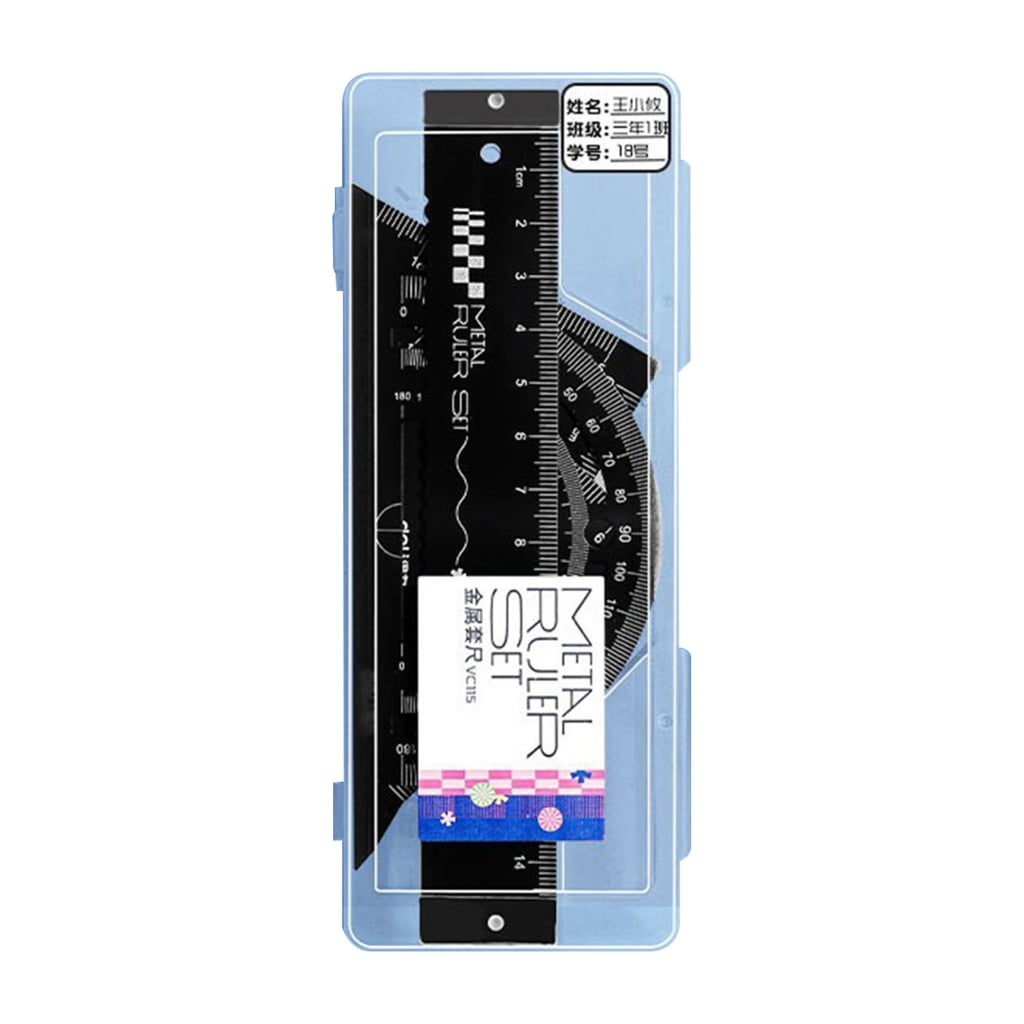 Metal Drawing Ruler Set Student Geometry Tool Student Geometry Math Set ...