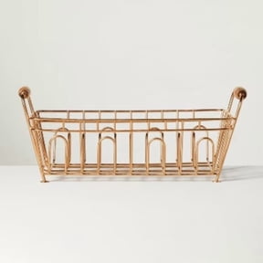 Metal Drying Rack Copper Finish : Freestanding Iron & Wood, Countertop Kitchen Organizer