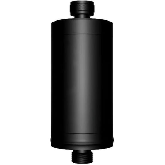 Metal Durable High Flow Shower Filter, 90% dechlorination effect, adsorbs heavy metals, balances the ph level of the water, your from dryness, Matte Black Showerhead Filter