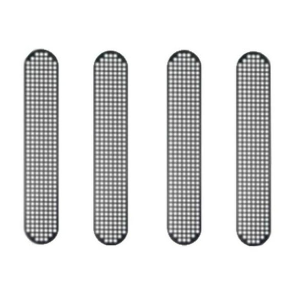 Metal Dustproof Net Stickers for Specific Smartphone Models in Black and Silver