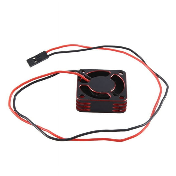 Metal ESC Motor 25mm Cooling Fan High-Speed Heat Dissipation Fan Cooler for RC Car Spare Part, Red