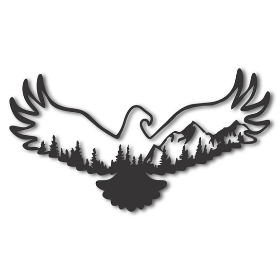 Metal Eagle Mountain Wall Art 12