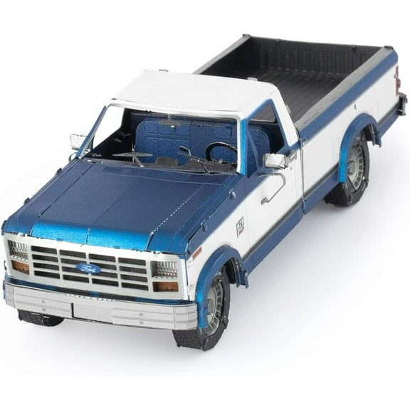 Metal Earth ME1004 1982 Ford F-150 Pickup Truck Blue & White Moderate Difficulty Steel Model Kit