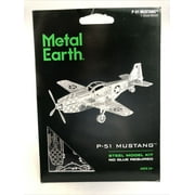 MMS003 - MUSTANG P-51 METAL EARTH 3D LASER CUT MODEL