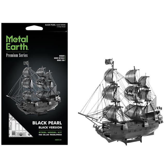 Metal Earth ICX016B Model Kit Black Pearl Ship Version Moderate