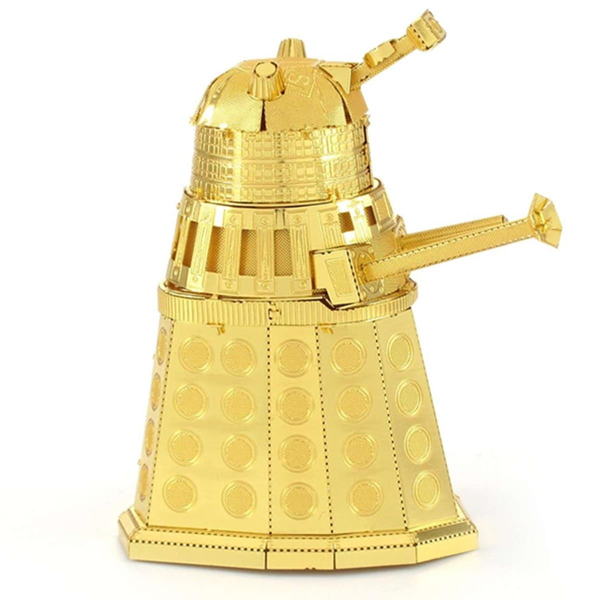 Metal Earth Doctor Who 3D Metal Model Kit - Gold Dalek