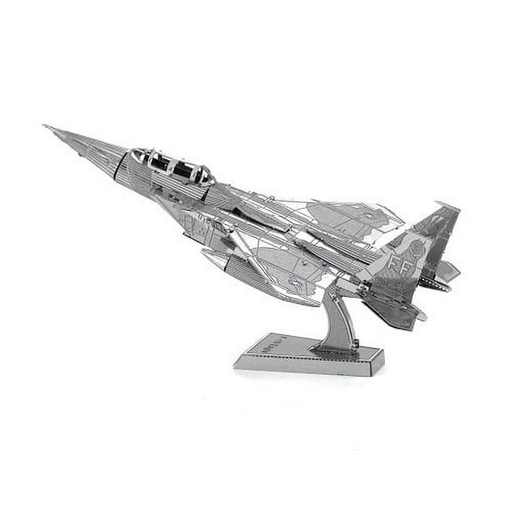 Metal Earth F-15 Eagle 3D Metal Model Kit, Moderate Difficulty, Assembled Size 3.45x2.35x1.25 inches