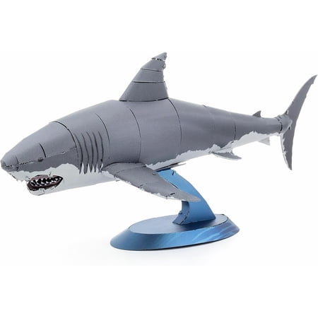 Metal Earth Great White Shark Color 3D Laser Cut Model + Tweezers 00085