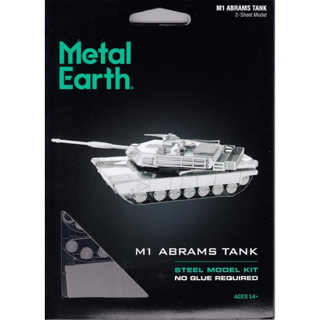 Metal Earth M1 Abrams Tank 3D Metal Model + Tweezer 12064