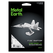 Model Kit Lockheed Martin F-22 Raptor Stealth Aircraft (Moderate Difficulty) Steel Model by Metal Earth