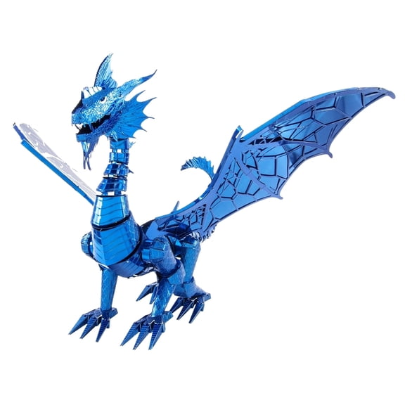 Metal Earth Premium Series Blue Dragon 3D Metal Model Kit Fascinations
