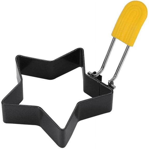 Metal Egg Frying Rings Circle Round Love Flowers Stars Mould Non Egg Poach Stick R5P2 Tools Handle Fried Accessories