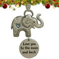 thumbnail image 1 of Metal Elephant Friendship Christmas Ornament - Inspirational Quote Decor for Christmas Tree, Sentimental Holiday Gift for Friends, Durable Metal Ornament for Home Decor, 5.9*3.34in, D, 1 of 4