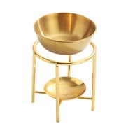 Metal Essential Oil Burners with Large Stainless Steels Bowl Tealight Holder for Home Fragrances and Decoration
