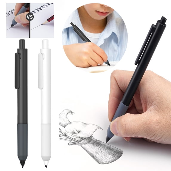 Metal Eternal Pencil | Inkless Writing & Drawing Pen | No Sharpening Needed | Comfortable Grip | Weather-Resistant | Reusable | Smooth Handwriting | 1 Pack | Gift Option