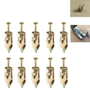 Metal Expansion Bolt for Drywall, Metal Expansion Bolt, Drywall Self Drilling Anchors, Self Drilling Drywall Anchors, Screw Nail-in Drywall Plaster Fixing Expansion Anchor Bolt (10pcs, 12 * 30mm)