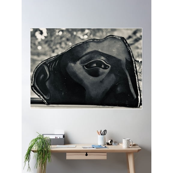 Metal Face Poster Wall Art, Modern Wall Decor For Living Room Bedroom, 8x12 UNFRAMED