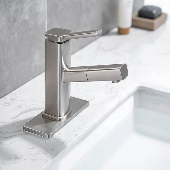 Metal Faucet Deck Escutcheon Plate Universal Sink Hole Cover Plate Modern Decorative Base Cover for Bathroom Kitchen Vanity Sink 1Pcs