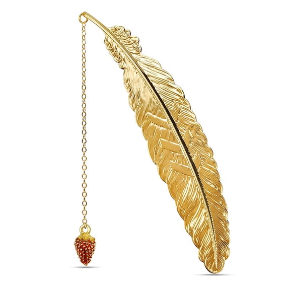 Metal Feather Bookmarks,Vintage Creative Bookmark Reading Bookmarks with Pendant Marker are Unique Gifts for Women,Kids, Students