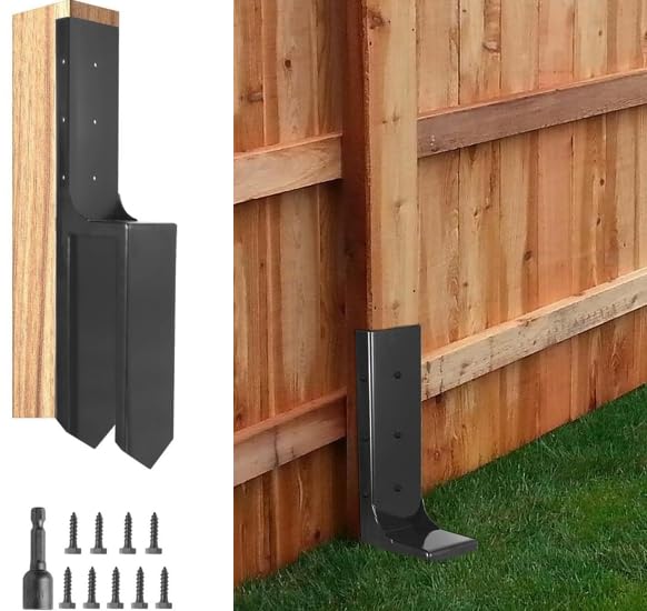 Metal Fence Post Repair Kit Wood Fence Post 3.6" x 3.6" Heavy Duty