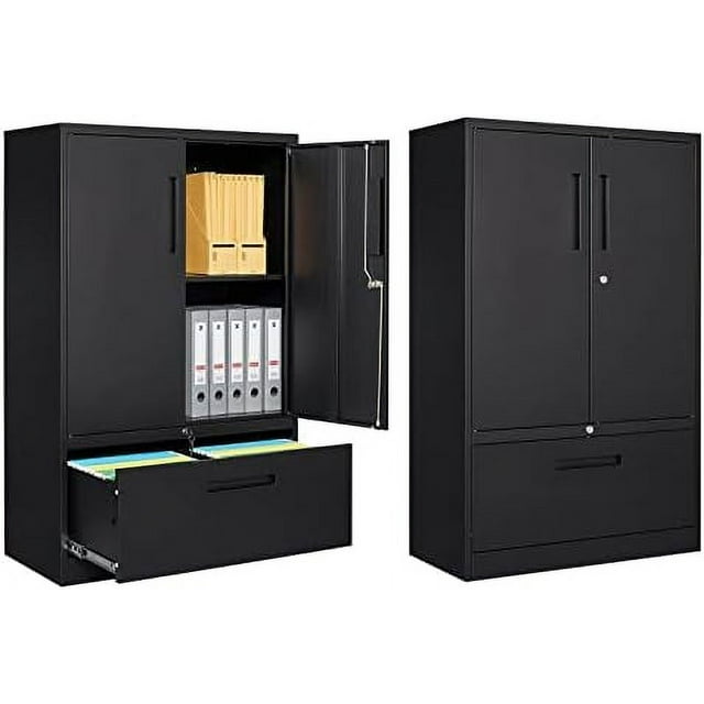 Metal File with 2 Drawer Vertical Filing for Home