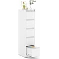 thumbnail image 1 of Metal File Cabinet 5 Drawers, Vertical Filing Cabinet for Home Office, File Cabinets with Lock for Legal/Letter Size Hanging File Folders, (White), 1 of 6